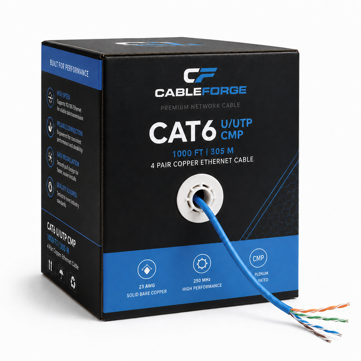 1000ft Cat6 Pull Box CMP U/UTP